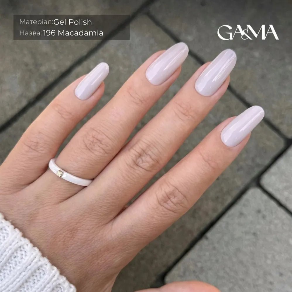 GA&MA Gel polish Monochrome collection 196 Macadamia 10 ml (TPO free) - Level Up Beauty Supply