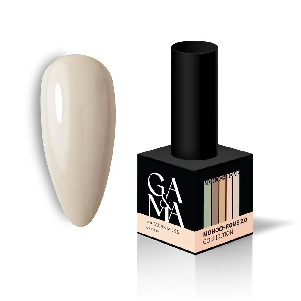 GA&MA Gel polish Monochrome collection 196 Macadamia 10 ml (TPO free) - Level Up Beauty Supply