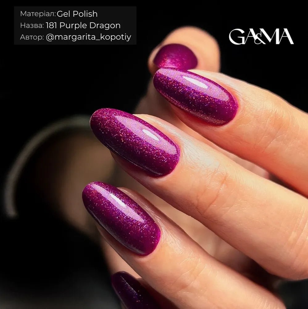 GA&MA Gel polish Night collection 181 Purple dragon 10 ml (TPO free) - Level Up Beauty Supply