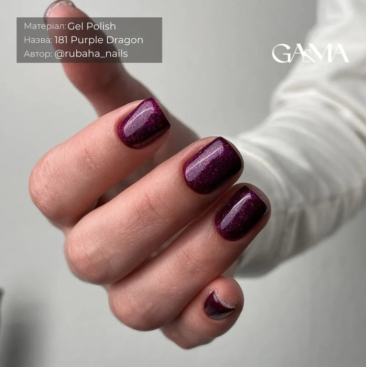 GA&MA Gel polish Night collection 181 Purple dragon 10 ml (TPO free)