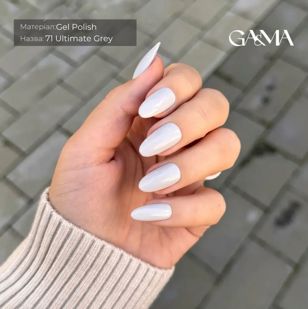 GA&MA Gel polish Pantone collection 071 Ultimate Grey 10 ml (TPO free) - Level Up Beauty Supply