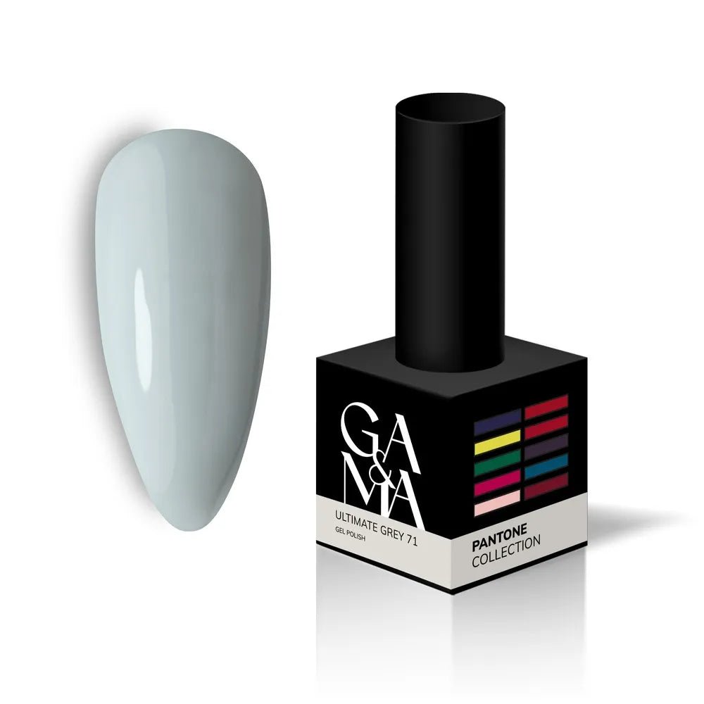 GA&MA Gel polish Pantone collection 071 Ultimate Grey 10 ml (TPO free) - Level Up Beauty Supply