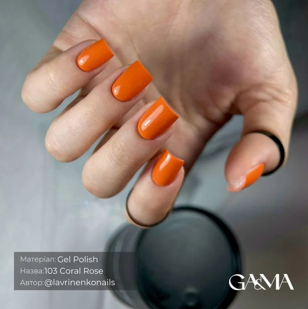 GA&MA Gel polish Pantone collection 103 Coral Rose 10 ml (TPO free) - Level Up Beauty Supply