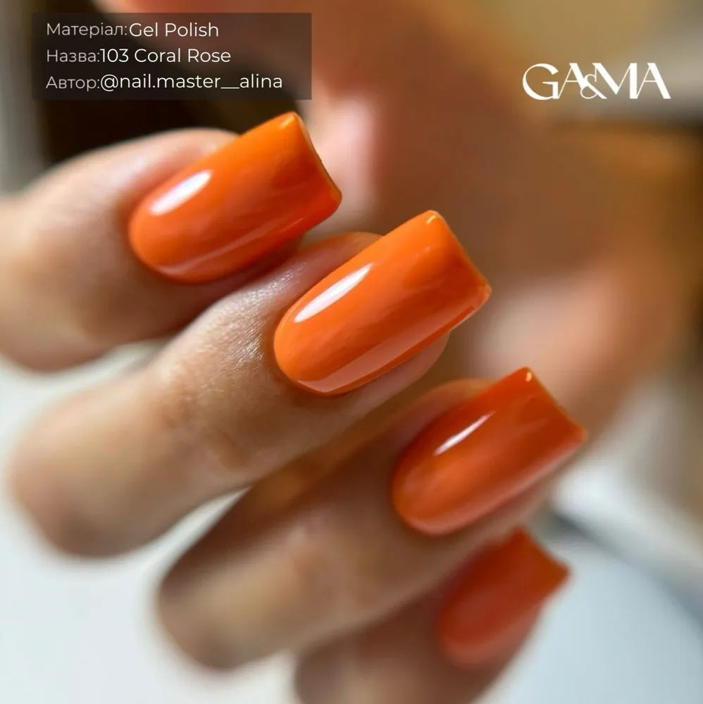 GA&MA Gel polish Pantone collection 103 Coral Rose 10 ml (TPO free)