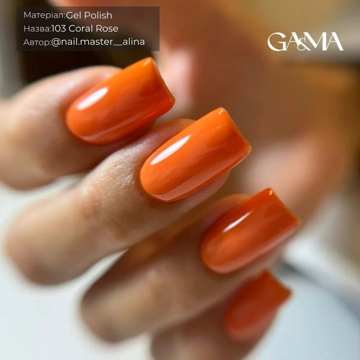 GA&MA Gel polish Pantone collection 103 Coral Rose 10 ml (TPO free)