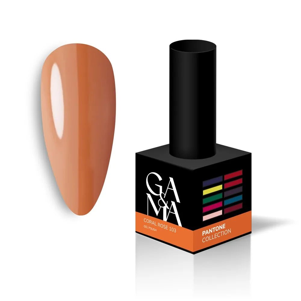 GA&MA Gel polish Pantone collection 103 Coral Rose 10 ml (TPO free) - Level Up Beauty Supply