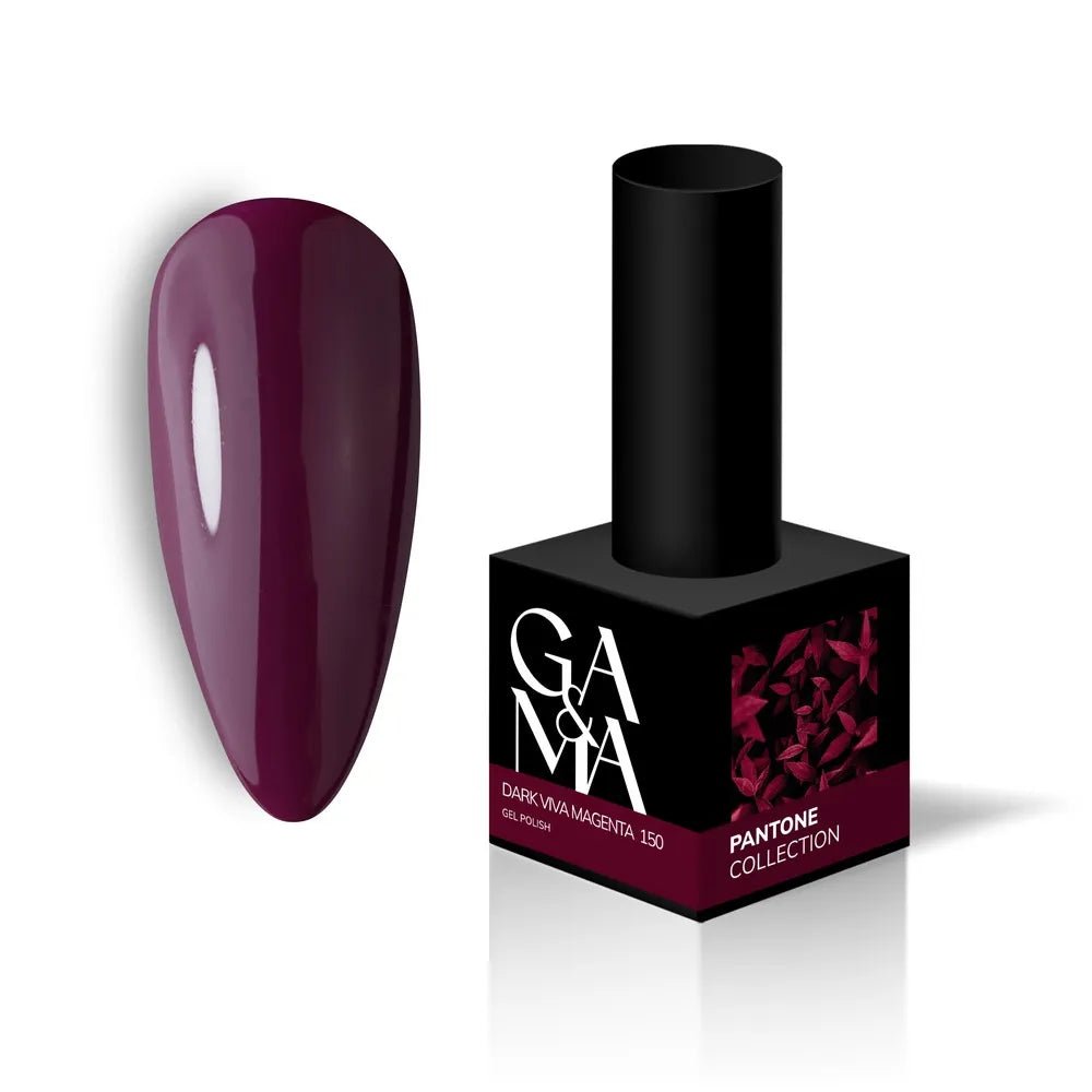 GA&MA Gel polish Pantone collection 150 dark Viva Magenta 10 ml (TPO free) - Level Up Beauty Supply