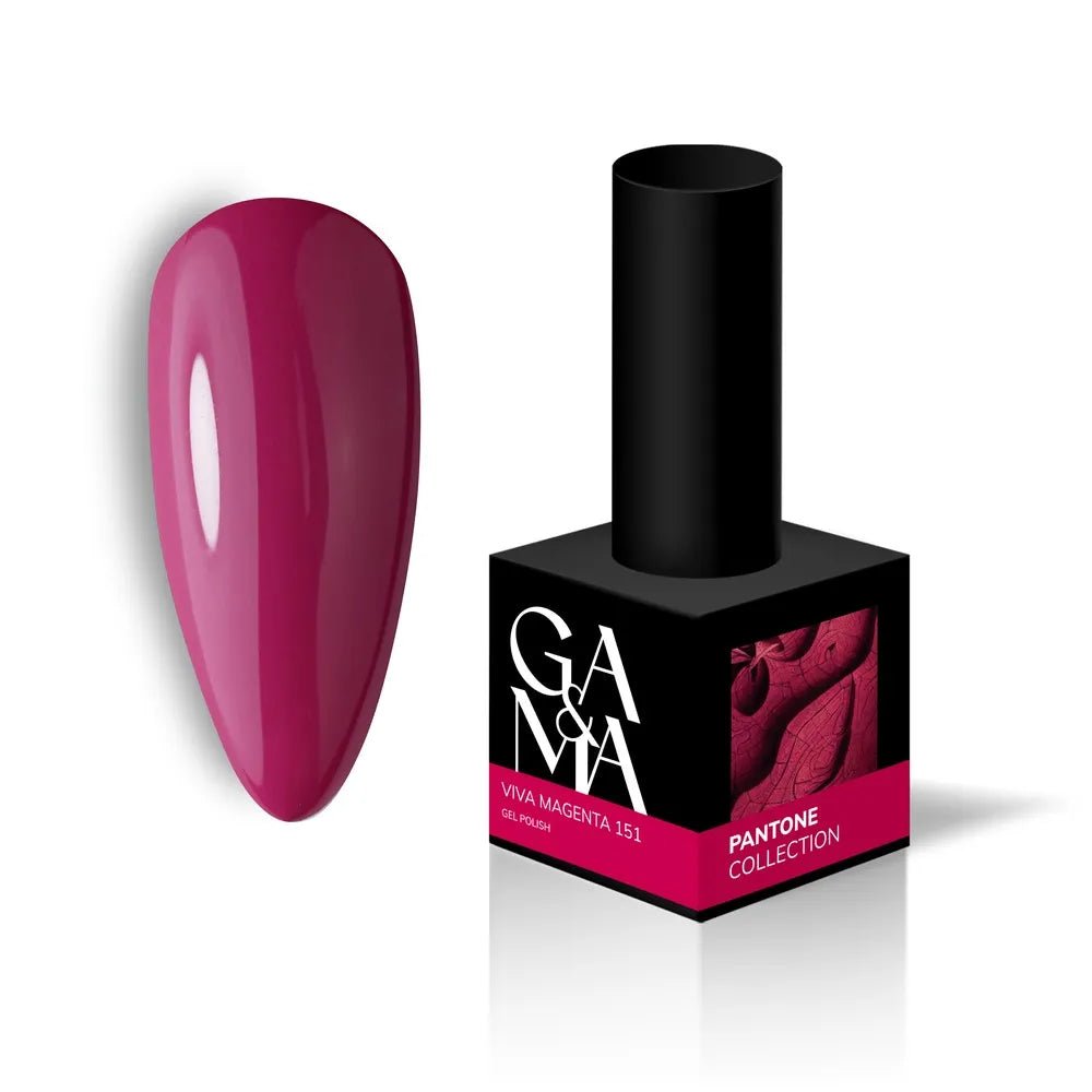 GA&MA Gel polish Pantone collection 151 Viva Magenta 10 ml (TPO free) - Level Up Beauty Supply