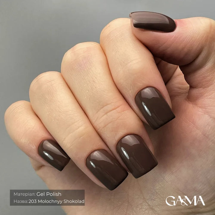 GA&MA Gel polish Pantone collection 203 Molochnyi Shokolad 10 ml (TPO free)