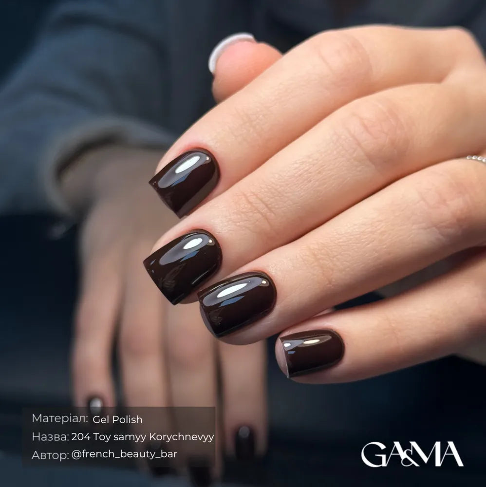 GA&MA Gel polish Pantone collection 204 Toy Samyy Korychnevyy 10 ml (TPO free)