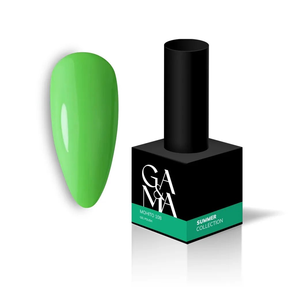 GA&MA Gel polish Summer collection 108 Mojito 10 ml (TPO free) - Level Up Beauty Supply