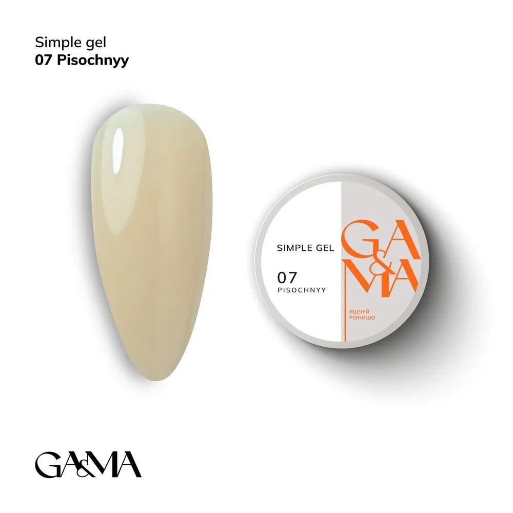 GA&MA Simple gel 007 Pisochnyy 15 ml - Level Up Beauty Supply
