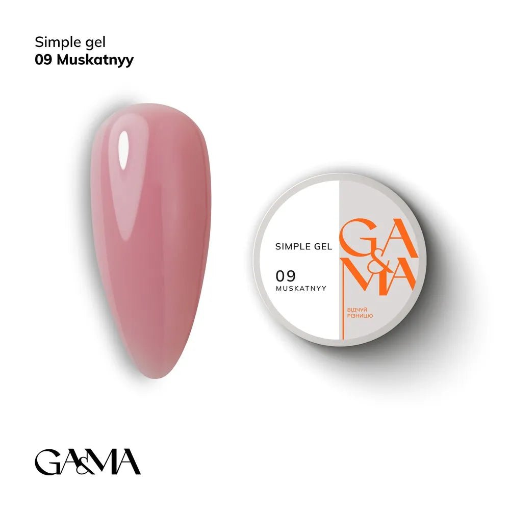 GA&MA Simple gel 009 Muskatnyy - Level Up Beauty Supply