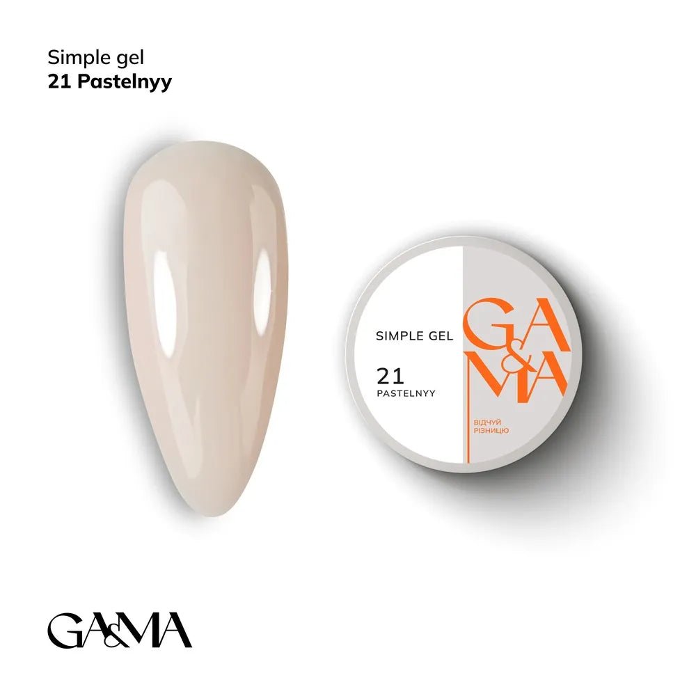 GA&MA Simple gel 021 Pastelnyy - Level Up Beauty Supply