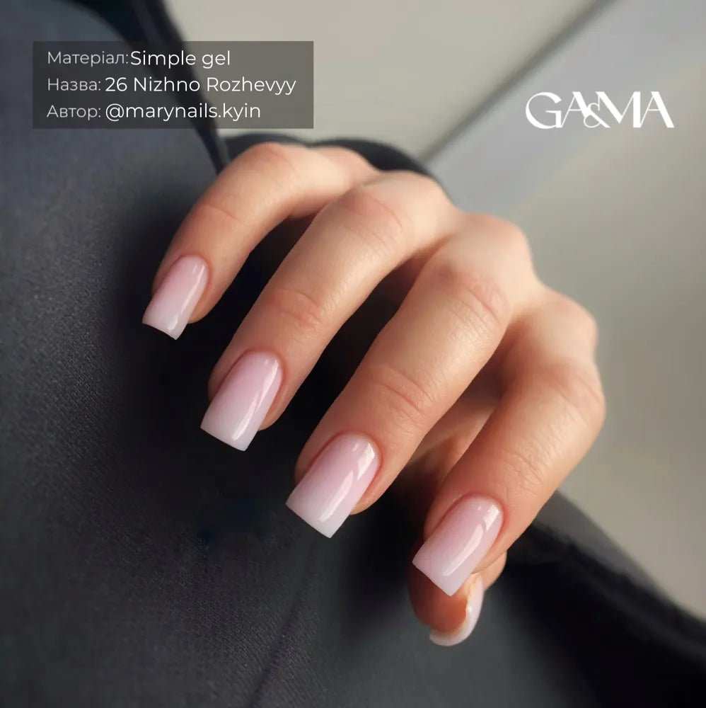 GA&MA Simple gel 026 Nizhno rozhevyy - Level Up Beauty Supply