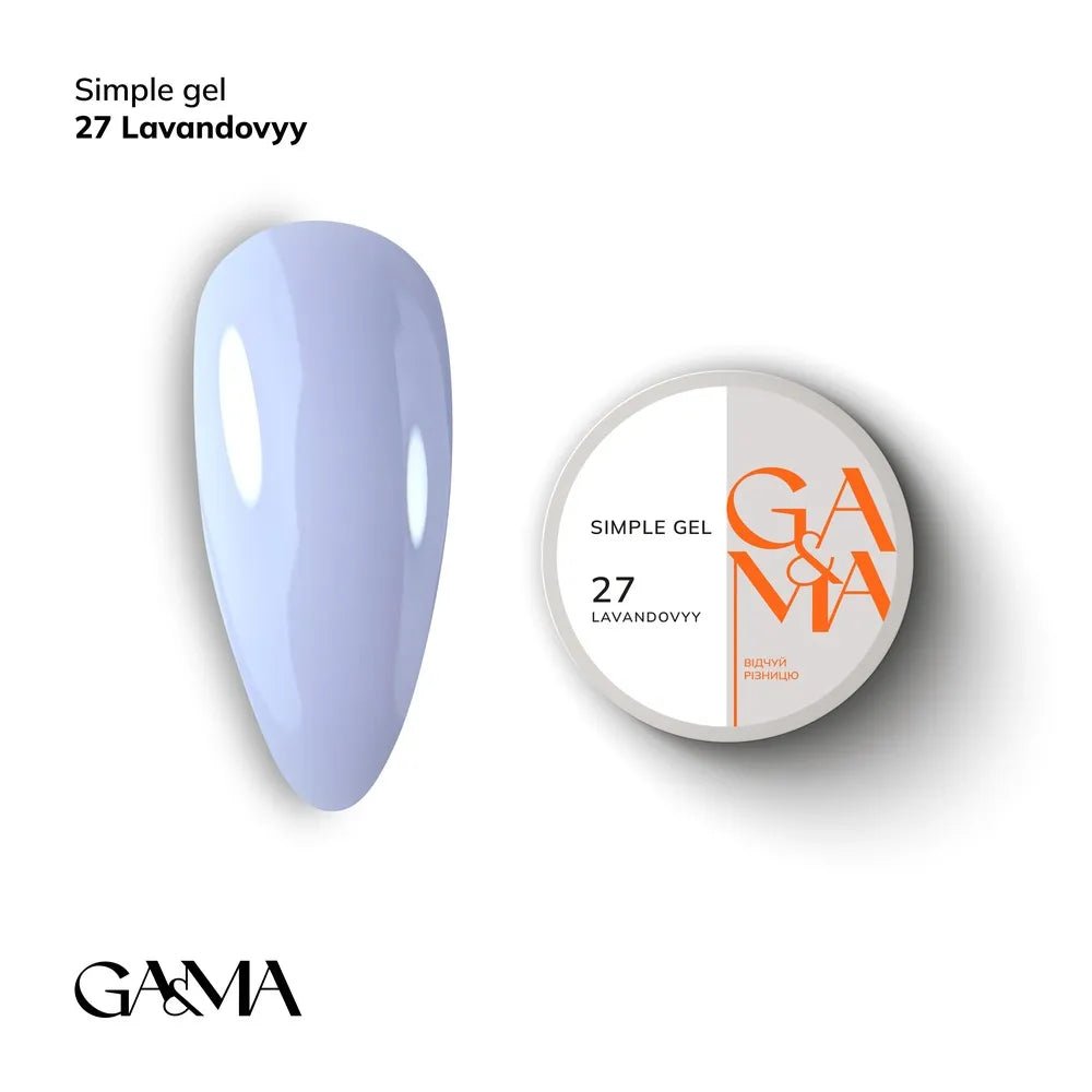 GA&MA Simple gel 027 Lavandovyy - Level Up Beauty Supply