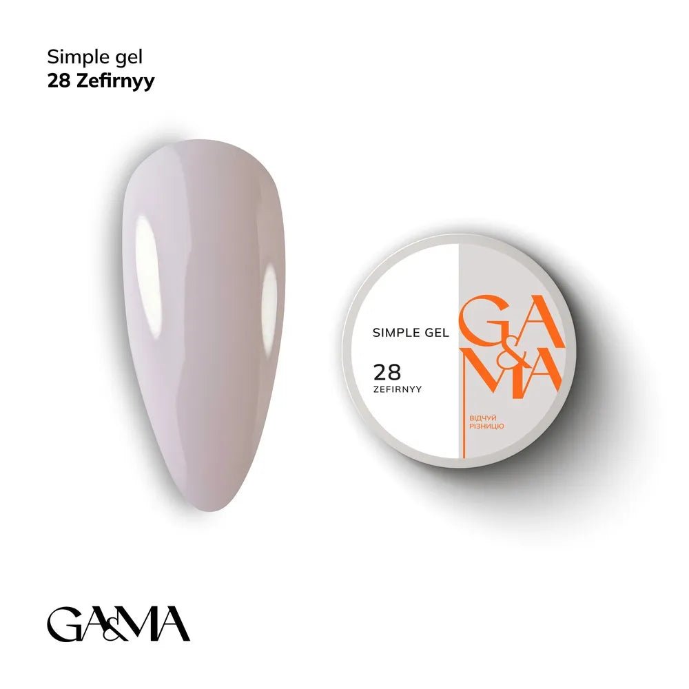 GA&MA Simple gel 028 Zefirnyy - Level Up Beauty Supply