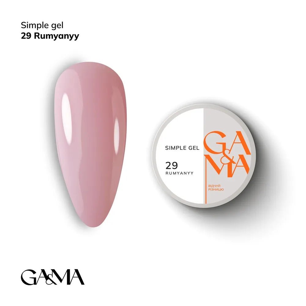 GA&MA Simple gel 029 Rumyanyy - Level Up Beauty Supply