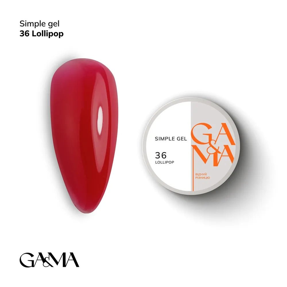 GA&MA Simple gel 036 Lollipop - Level Up Beauty Supply