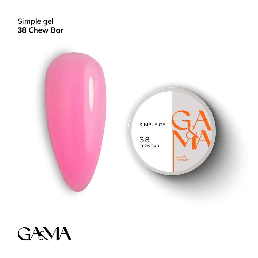 GA&MA Simple gel 038 Chew Bar - Level Up Beauty Supply