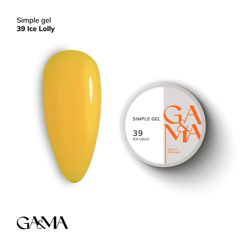 GA&MA Simple gel 039 Ice Lolly - Level Up Beauty Supply