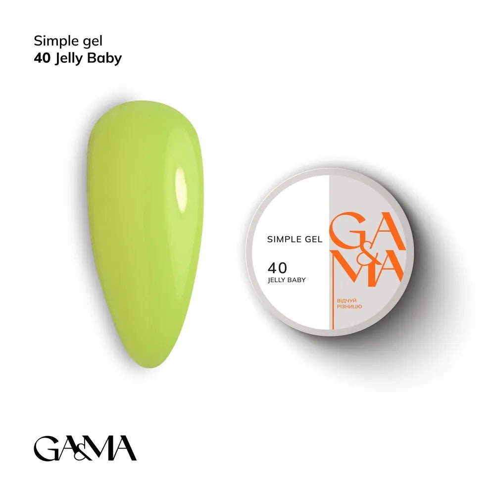 GA&MA Simple gel 040 Jelly Baby - Level Up Beauty Supply