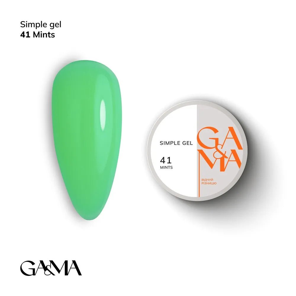 GA&MA Simple gel 041 Mint - Level Up Beauty Supply