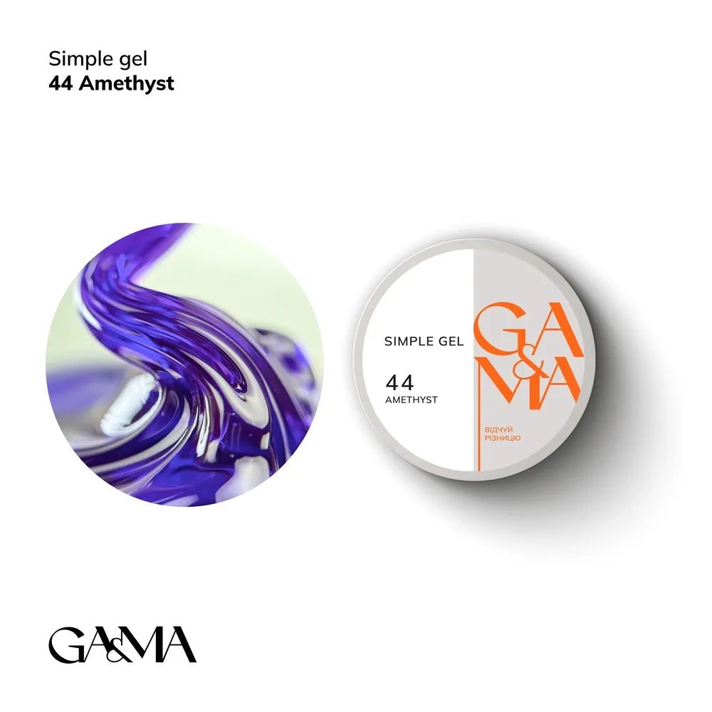 GA&MA Simple gel 044 Amethyst - Level Up Beauty Supply