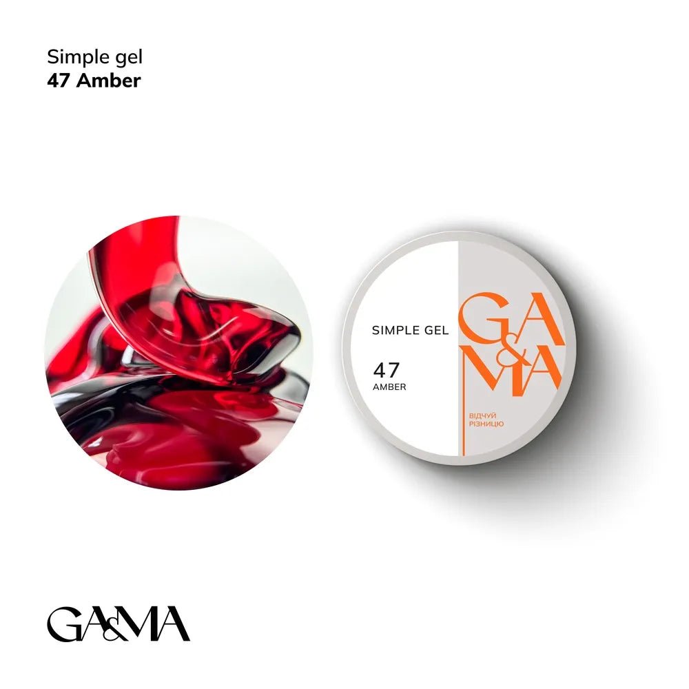 GA&MA Simple gel 047 Amber - Level Up Beauty Supply