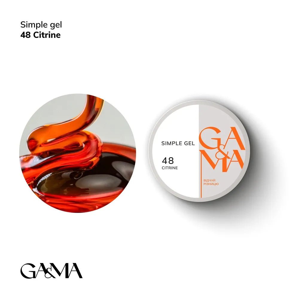 GA&MA Simple gel 048 Citrine - Level Up Beauty Supply