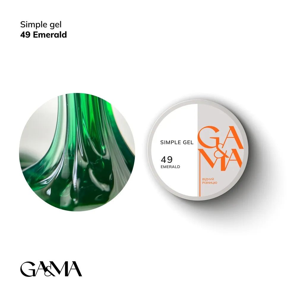 GA&MA Simple gel 049 Emerald - Level Up Beauty Supply