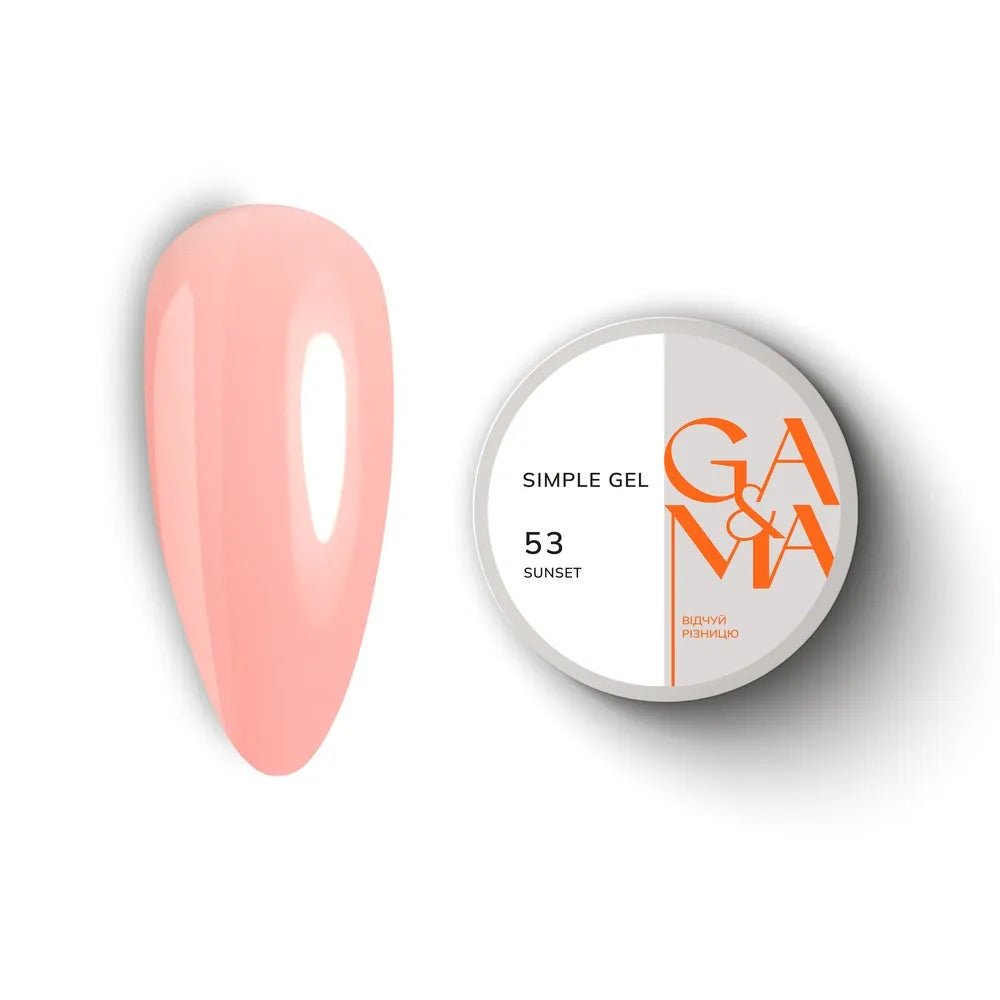 GA&MA Simple gel 053 Sunset - Level Up Beauty Supply