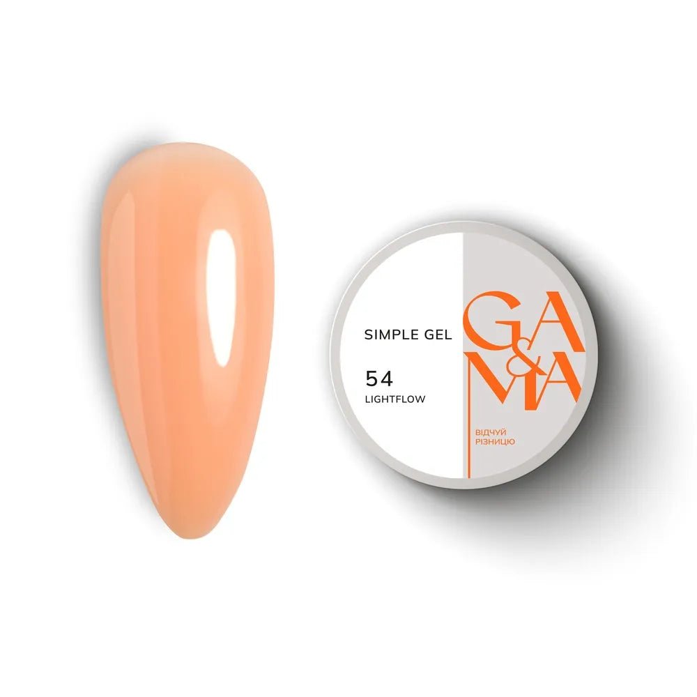 GA&MA Simple gel 054 Lightflow 15 ml - Level Up Beauty Supply