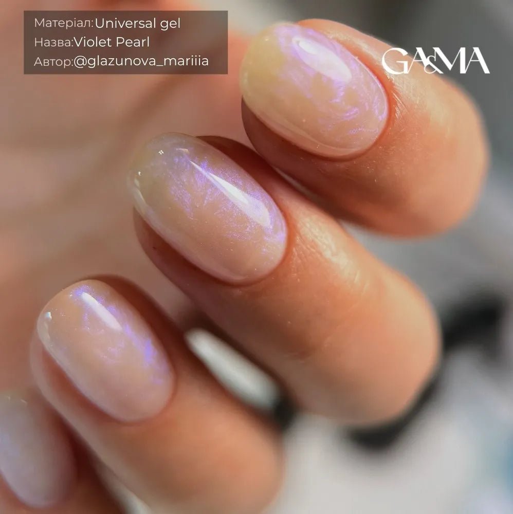 GA&MA Universal Gel Violet Pearl limited 15 ml - Level Up Beauty Supply