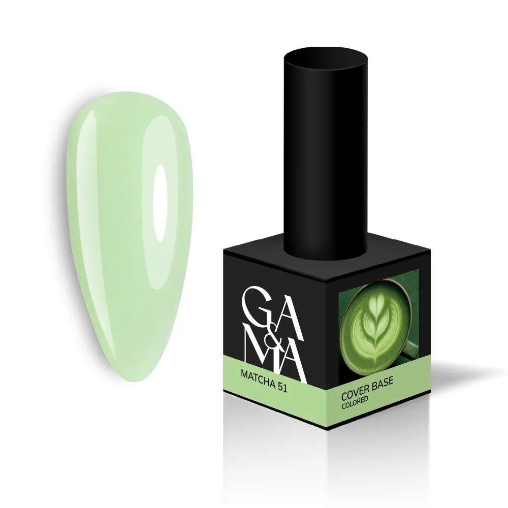 GA&MA Cover base Colored 051 Matcha 15 ml - Level Up Beauty Supply