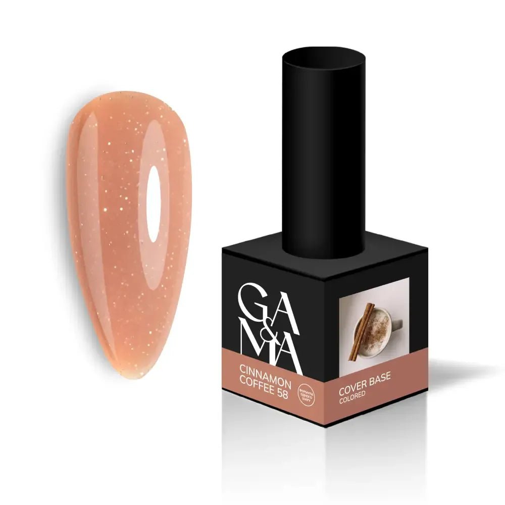 GA&MA Cover base Colored 058 Cinnamon Coffee 15 ml - Level Up Beauty Supply