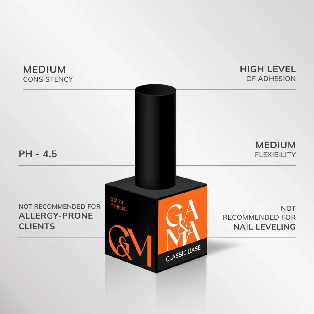GA&MA Classic Base 15 ml - Level Up Beauty Supply