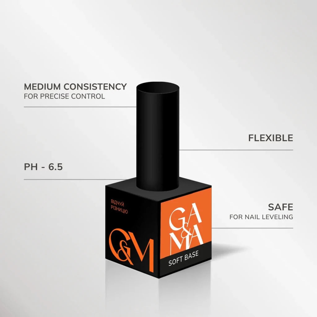 GA&MA Cover base Soft (Clear) 15 ml - Level Up Beauty Supply