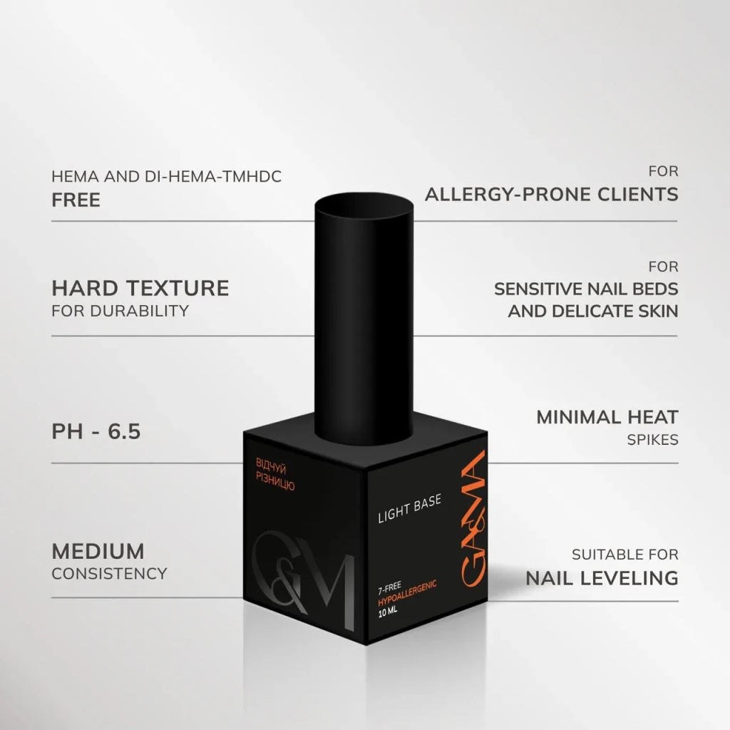 GA&MA Light Base 10 ml - Level Up Beauty Supply