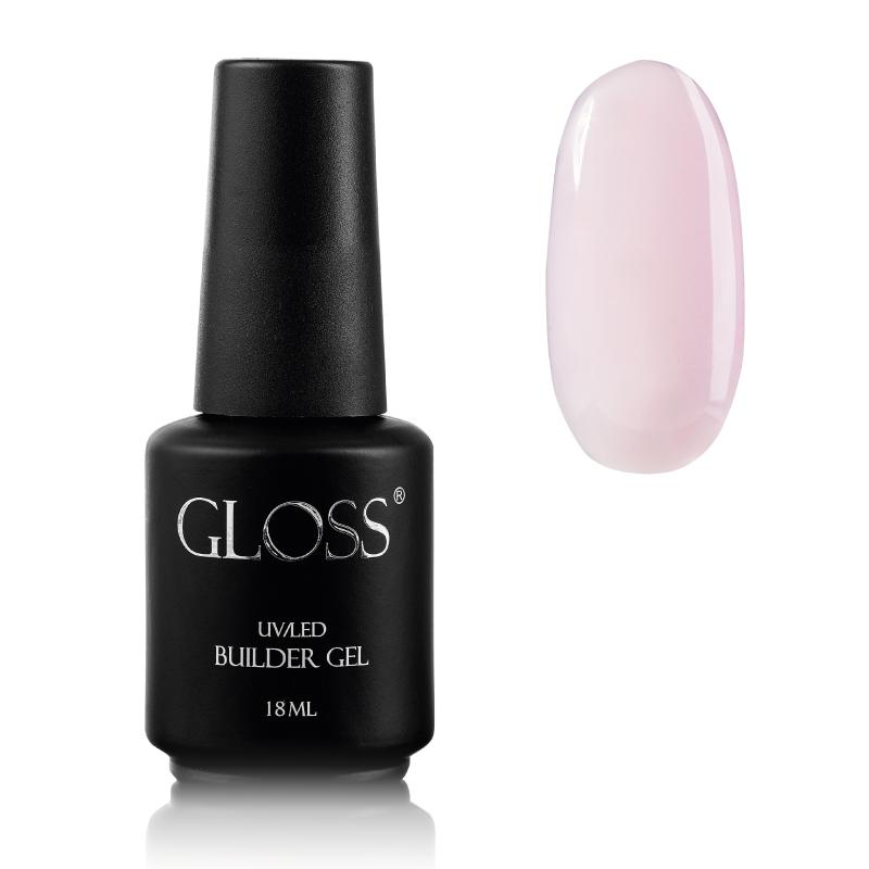 GLOSS Builder Gel in a bottle Pale Pink, 18ml