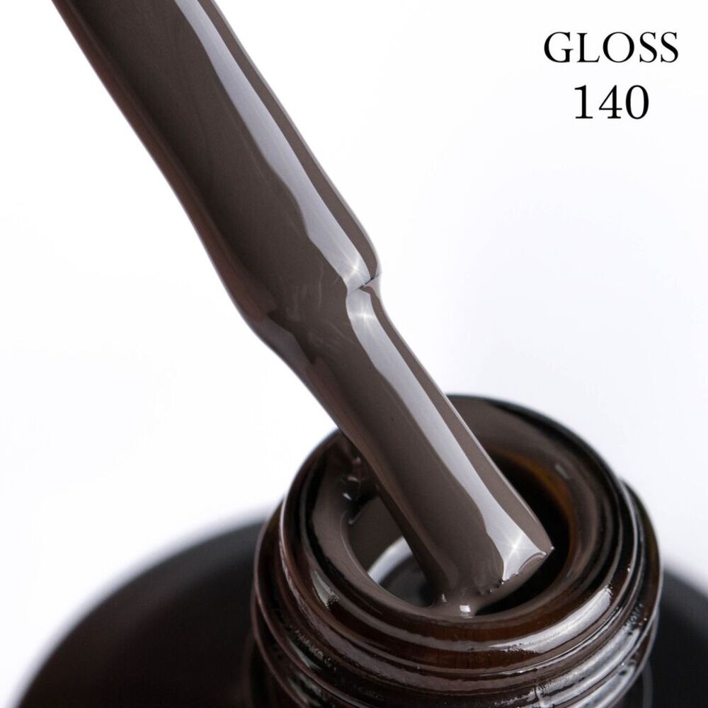 GLOSS Gel Polish 140 (Brown gray), 11ml