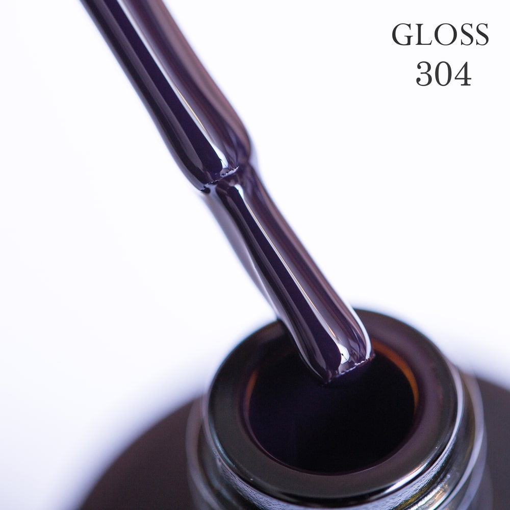 GLOSS Gel Polish 304 (Dark violet), 11ml