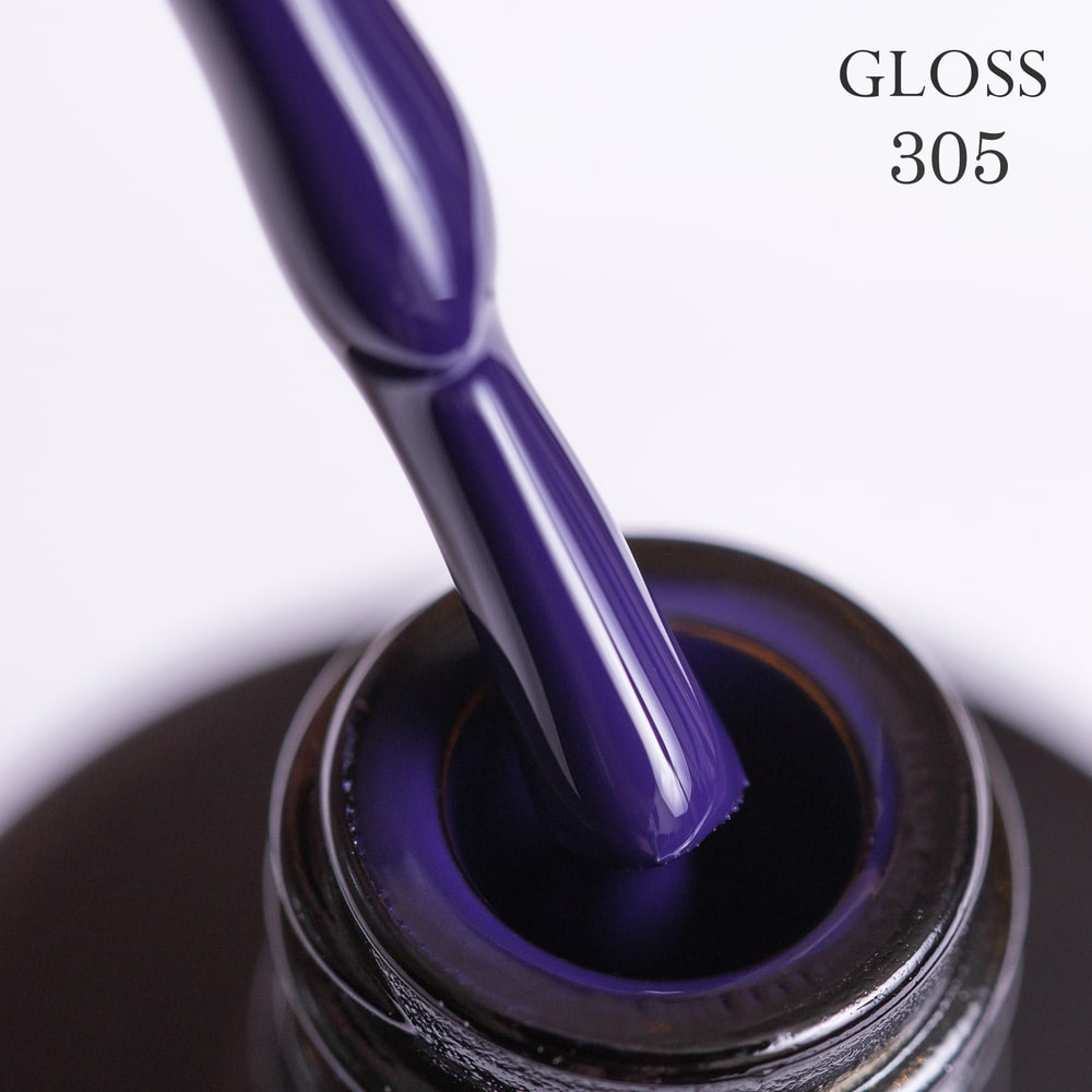 GLOSS Gel Polish 305 (Dark blue), 11ml