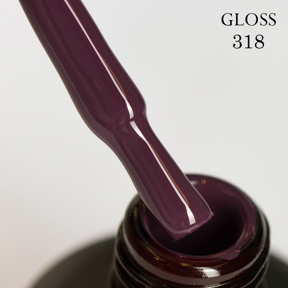 GLOSS Gel Polish 318 (Eggplant), 11ml