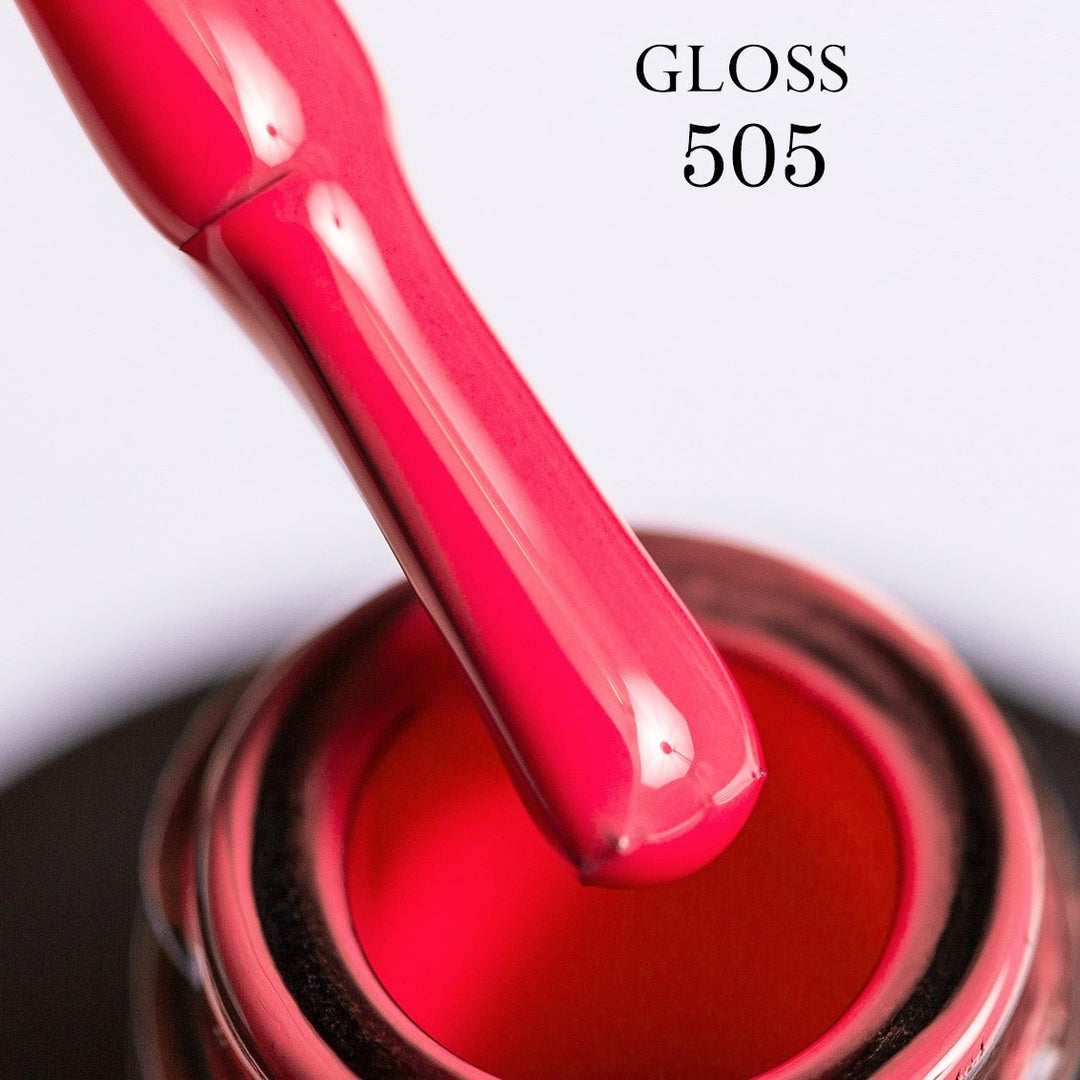 GLOSS Gel Polish 505 (Bright coral), 11ml