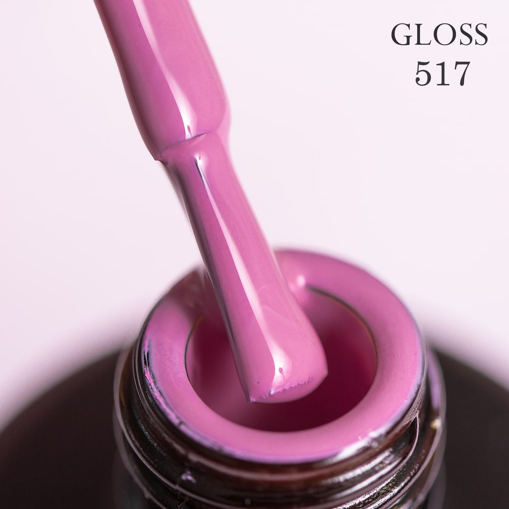 GLOSS Gel Polish 517 (Lilac-pink), 11ml