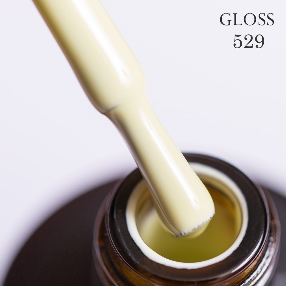 GLOSS Gel Polish 529 (Pale lemon), 11ml