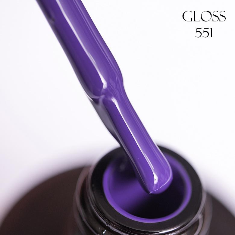 GLOSS Gel Polish 551 (dark orchid), 11ml