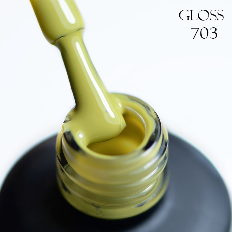 GLOSS Gel Polish 703 (Yellow olive), 11ml