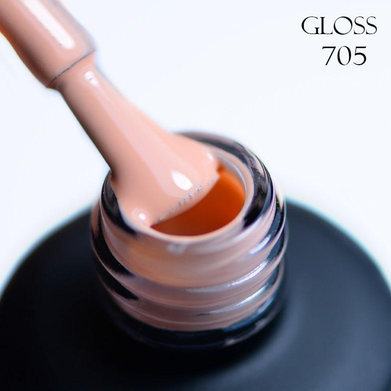 GLOSS Gel Polish 705 (Peach beige), 11ml